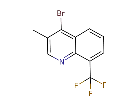 Molecular Structure of 936352-89-5 (4-bromo-3-methyl-8-(trifluoromethyl)quinoline)