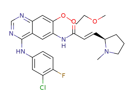 (E)-N-[4-[(3-chloro-4-fluorophenyl)amino]-7-(2-methoxyethoxy)quinazolin-6-yl]-3-[(2R )-1-methylpyrrolidin-2-yl]propan-2-enoylamine