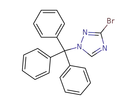 Molecular Structure of 151899-63-7 (3-BROMO-1-TRITYL-1H-1,2,4-TRIAZOLE)