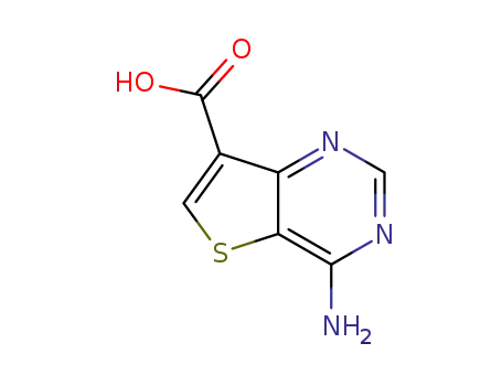Molecular Structure of 1318242-98-6 (4-Aminothieno[3,2-d]pyrimidine-7-carboxylic acid)