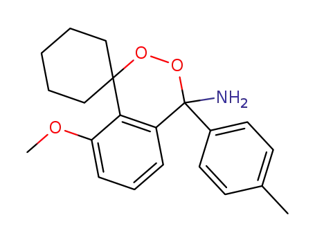 8-methoxy-4-(p-tolyl)-4H-spiro[benzo[d][1,2]dioxine-1,1'-cyclohexan]-4-amine