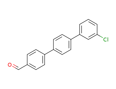 Molecular Structure of 1370618-98-6 (3-chloro[1,1';4',1'']terphenyl-4''-carbaldehyde)