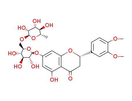 Molecular Structure of 28034-80-2 (homoesperetin-7-O-rutinoside)