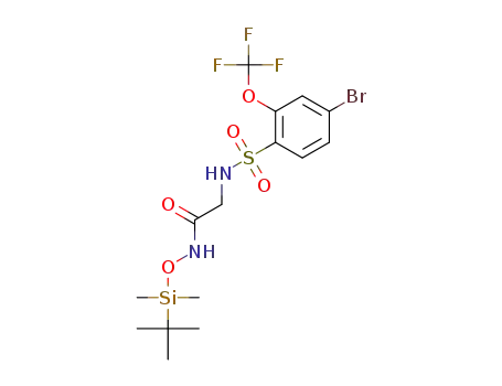 2-(4-bromo-2-(trifluoromethoxy)phenylsulfonamido)-N-(tert-butyldimethylsilyloxy)acetamide