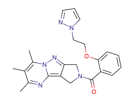 [2-(2-pyrazol-1-yl-ethoxy)-phenyl]-(5,6,7-trimethyl-1H,3H-2,4,7a,8-tetraaza-cyclopenta[a]inden-2-yl)-methanone