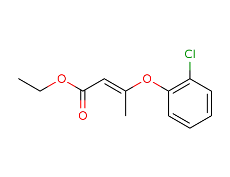 Molecular Structure of 1191997-59-7 (ethyl (2E)-3-(2-chlorophenoxy)but-2-enoate)