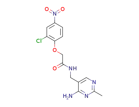 N-((4-amino-2-methylpyrimidin-5-yl)methyl)-2-(2-chloro-4-nitrophenoxy)acetamide