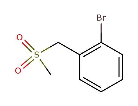 Molecular Structure of 25195-52-2 (1-bromo-2-(methylsulfonylmethyl)benzene)