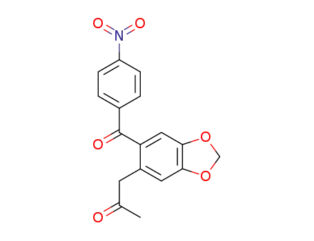 2-Propanone, 1-[6-(4-nitrobenzoyl)-1,3-benzodioxol-5-yl]-
