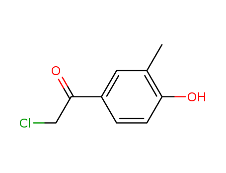 Ethanone, 2-chloro-1-(4-hydroxy-3-methylphenyl)- (9CI)