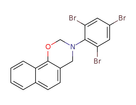 Molecular Structure of 1250256-61-1 (3-(2,4,6-tribromophenyl)-3,4-dihydro-2H-naphtho[2,1-e][1,3]oxazine)