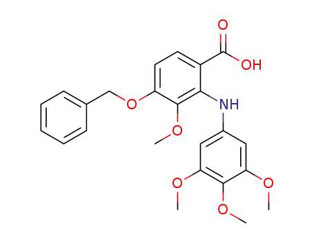4-benzyloxy-3-methoxy-2-(3,4,5-trimethoxyphenylamino)benzoic acid