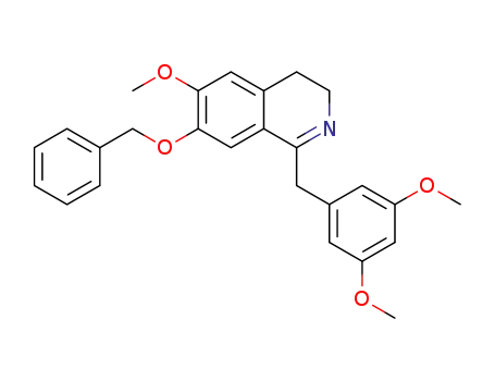 Molecular Structure of 1398120-88-1 (7-(benzyloxy)-1-((3,5-dimethoxyphenyl)methyl)-6-methoxy-3,4-dihydroisoquinoline)