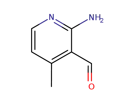 Molecular Structure of 54856-60-9 (2-Amino-4-methyl-3-pyridinecarboxaldehyde)