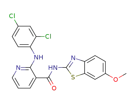 N<sub>3</sub>-[6-(methyloxy)-1,3-benzothiazol-2-yl]-2-[(2,4-dichlorophenyl)amino]-3-pyridinecarboxamide