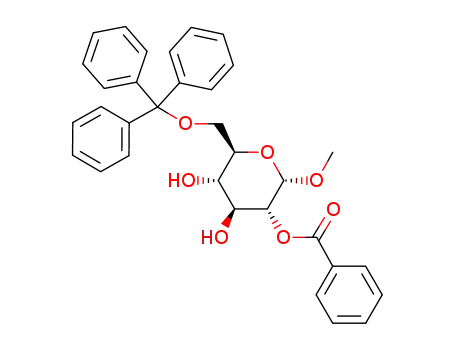 methyl 2-O-benzoyl-6-O-trityl-α-D-glucopyranoside