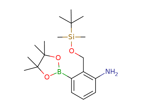 2-((tert-Butyldimethylsilyloxy)methyl)-3-(4,4,5,5-tetramethyl-1,3,2-dioxaborolan-2-yl)aniline
