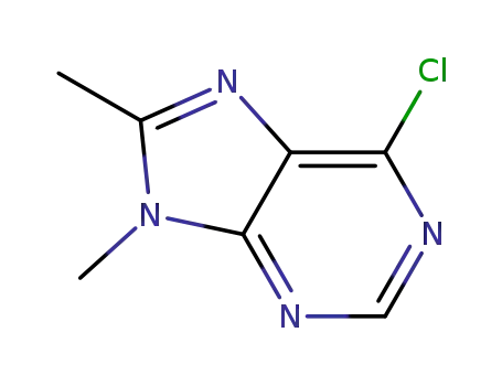 Molecular Structure of 99158-55-1 (6-chloro-8,9-dimethyl-9H-purine)