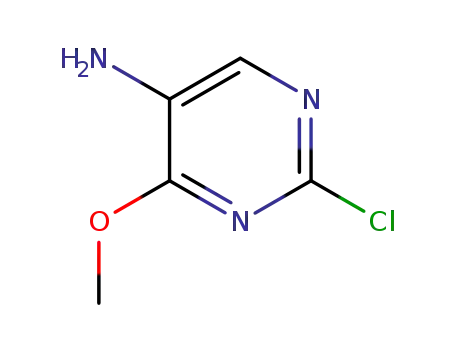 Molecular Structure of 96833-41-9 (2-Chloro-4-MethoxypyriMidin-5-aMine)