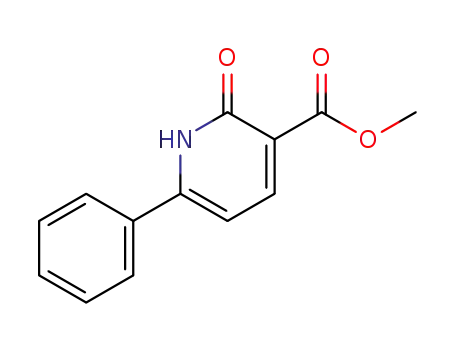 Molecular Structure of 125031-47-2 (Methyl 2-oxo-6-phenyl-1,2-dihydropyridine-3-carboxylate)