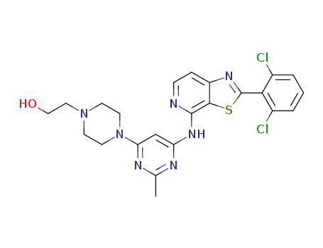 2-(4-(6-(2-(2,6-dichlorophenyl)thiazolo[5,4-c]pyridin-4-ylamino)-2-methylpyrimidin-4-yl)piperazin-1-yl)ethanol