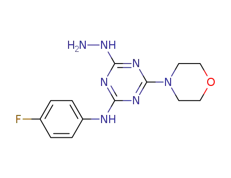 (4-fluorophenyl)-(4-hydrazino-6-morpholin-4-yl-[1,3,5]triazin-2-yl)amine