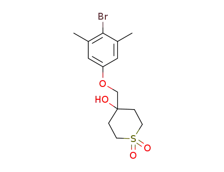 1,1-dioxo-4-((4-bromo-3,5-dimethylphenoxy)methyl)tetrahydro-2H-thiopyran-4-ol