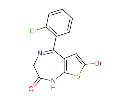 7-Bromo-5-(2-chlorophenyl)-1,3-dihydro-2H-thieno(2,3-e)(1,4)diazepin-2-one
