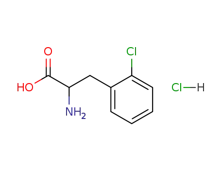 Molecular Structure of 120108-63-6 (2-Chlorophenylalanine hydrochloride)