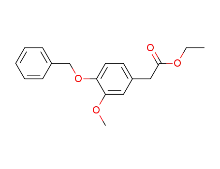 Benzeneacetic acid, 3-methoxy-4-(phenylmethoxy)-, ethyl ester