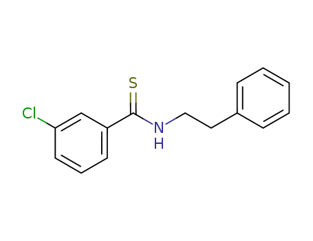Molecular Structure of 496034-93-6 (Benzenecarbothioamide, 3-chloro-N-(2-phenylethyl)-)