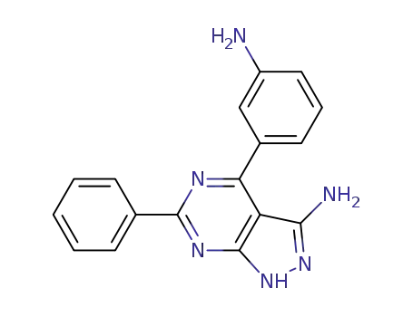 4-(3-aminophenyl)-6-phenyl-1H-pyrazolo[3,4-d]pyrimidin-3-amine
