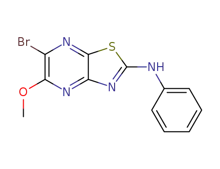 N-phenyl-2-amino-6-bromo-5-methoxythiazolo[4,5-b]pyrazine