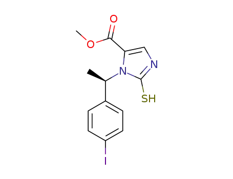 N-(α-methyl-4-iodobenzyl)-2-mercaptoimidazole-5-carboxylic acid methyl ester