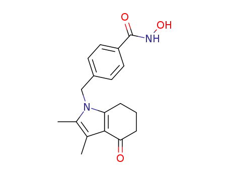4-((2,3-dimethyl-4-oxo-4,5,6,7-tetrahydroindol-1-yl)methyl)-N-hydroxybenzamide