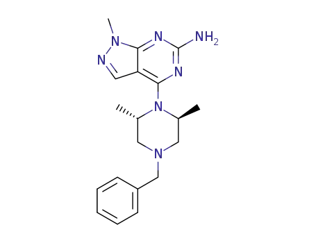 4-[(2S,6S)-4-benzyl-2,6-dimethylpiperazin-1-yl]-1-methylpyrazolo[3,4-d]pyrimidin-6-amine
