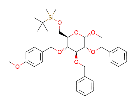 methyl 2,3-di-O-benzyl-6-O-tert-butyldimethylsilyl-4-O-p-methoxybenzyl-α-D-glucopyranoside
