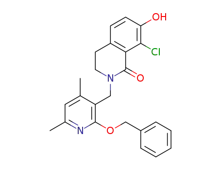 2-{[2-(benzyloxy)-4,6-dimethylpyridin-3-yl]methyl}-8-chloro-7-hydroxy-3,4-dihydroisoquinolin-1(2H)-one