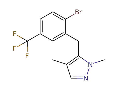 5-(2-bromo-5-(trifluoromethyl)benzyl)-1,4-dimethyl-1H-pyrazole