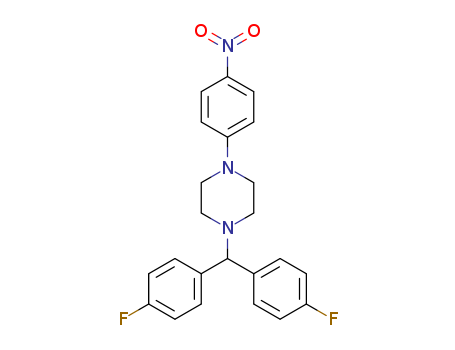 1-[BIS(4-FLUOROPHENYL)METHYL]-4-(4-NITROPHENYL)PIPERAZINE