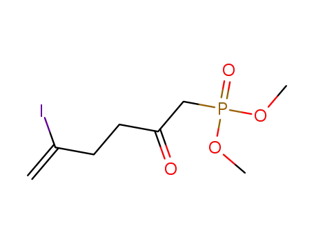 Molecular Structure of 1569075-94-0 (dimethyl (5-iodo-2-oxohex-5-en-1-yl)phosphonate)