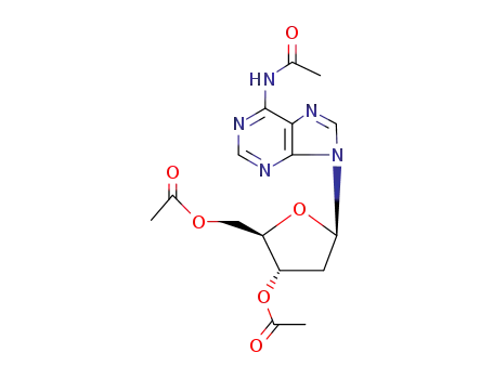 9-(3,5-Di-O-acetyl-2-deoxypentofuranosyl)-6-[(1-hydroxyethylidene)amino]-9H-purine