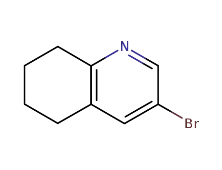 Molecular Structure of 82132-68-1 (QUINOLINE, 3-BROMO-5,6,7,8-TETRAHYDRO-)