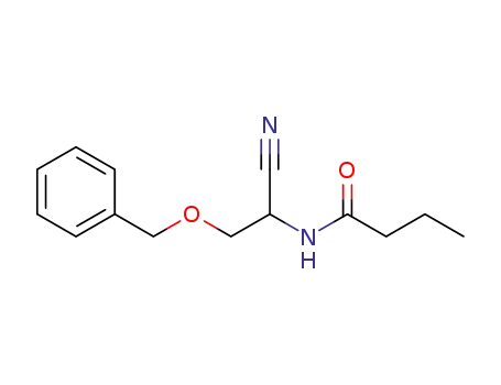 N-{1-cyano-2-[(phenylmethyl)oxy]ethyl}butanamide