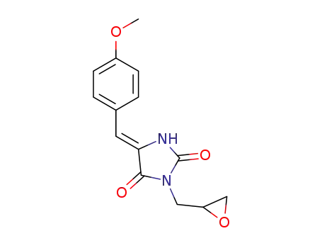 (Z)-5-(4-methoxybenzylidene)-3-(oxiran-2-ylmethyl)imidazolidine-2,4-dione