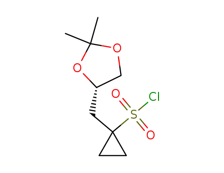 (S)-1-((2,2-dimethyl-1,3-dioxolan-4-yl)methyl)cyclopropane-1-sulfonyl chloride