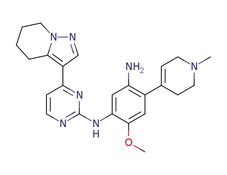 4-methoxy-6-(1-methyl-1,2,3,6-tetrahydropyridin-4-yl)-N'-{4-(4,5,6,7-tetrahydropyrazolo[1,5-a]pyridin-3-yl)pyrimidin-2-yl}benzene-1,3-diamine