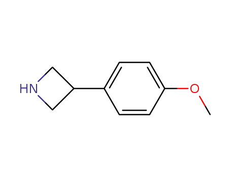 Molecular Structure of 7215-07-8 (3-(4-Methoxyphenyl)azetidine)