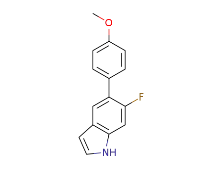 6-fluoro-5-(4-methoxyphenyl)-1H-indole