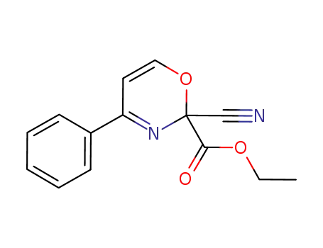 ethyl 2-cyano-4-phenyl-2H-1,3-oxazine-2-carboxylate